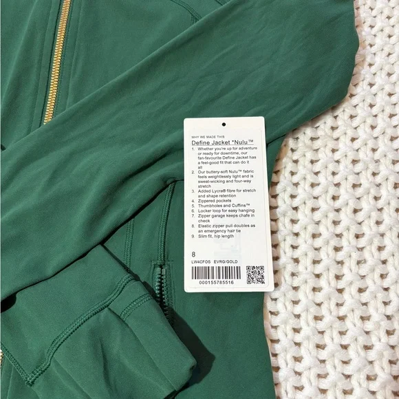 lululemon define jacket nulu Everglade Green - Picture 2 of 7